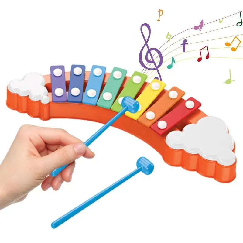 

Xylophone Toy 8 Notes Colorful Wooden Xylophone Baby Music Instrument Toys Preschool Early Learning Toys Montessori Toys