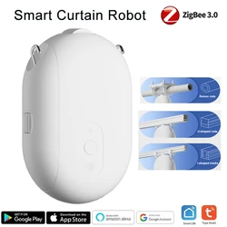 New Tuya Zigbee Smart Wifi Curtain Robot I & U Roman Rod Electric Curtain Driver Motor Support Google Alexa Siri Voice Control