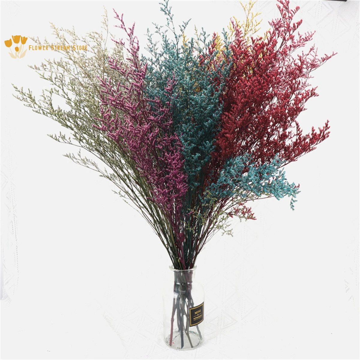 

Natural Dried Valentine's Grass Limonium Flower Bouquet for Garden Ornament Home Table Arrangement Wedding Party Decoration Gift