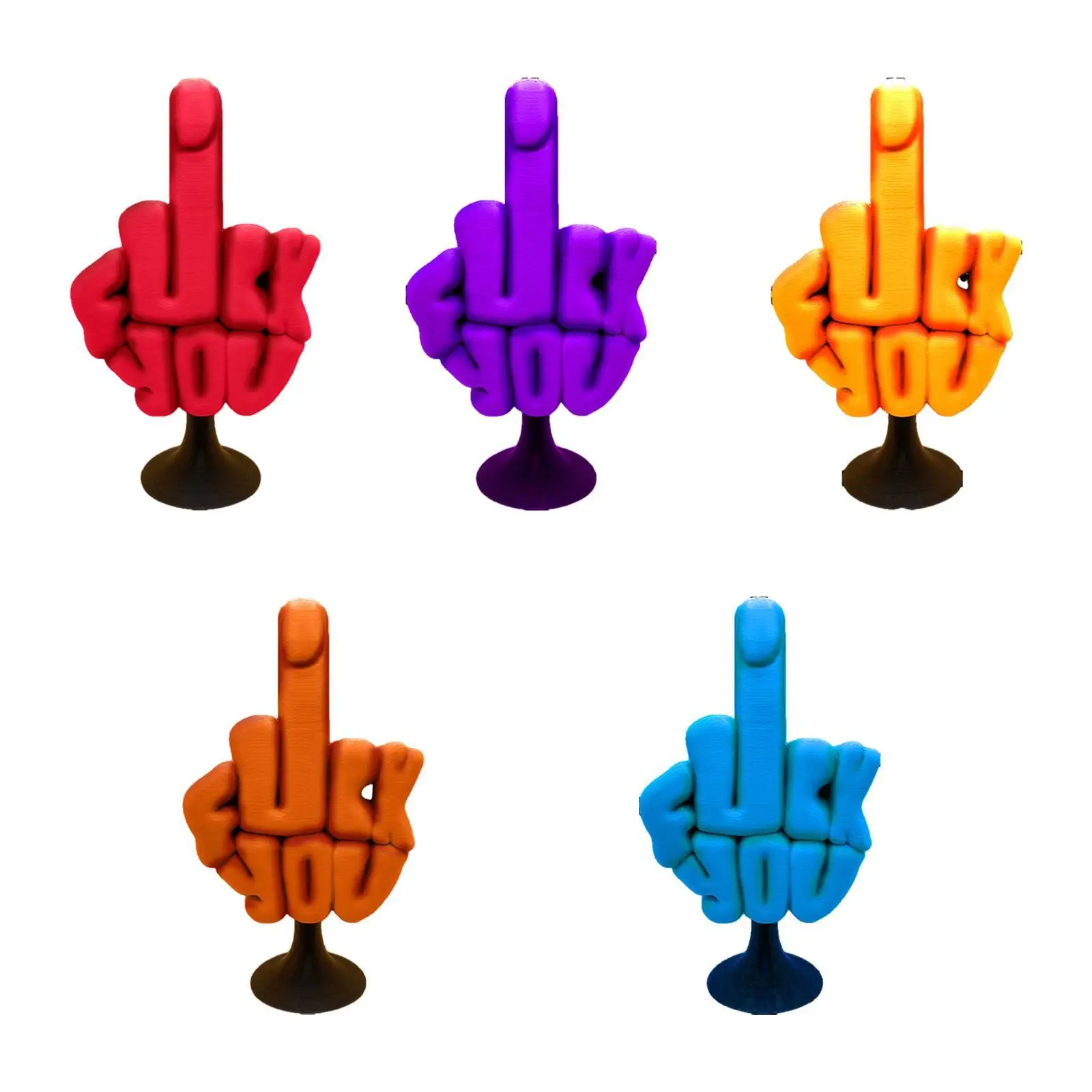 Middle Finger Decor Crafts Middle Finger Statue for Fireplace Window Desktop