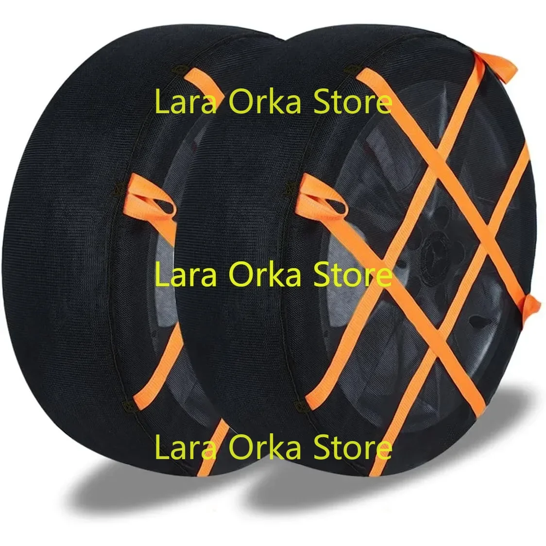 1 Pair Snow Socks for Tires, Tire Socks for Car/SUV/Pickup Truck, Great Alternative to Tire Chains