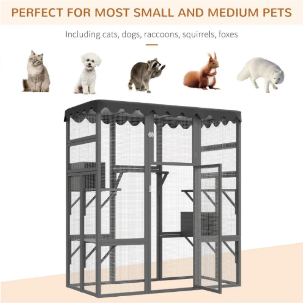 

Wooden Wildcat Shelter Enclosure