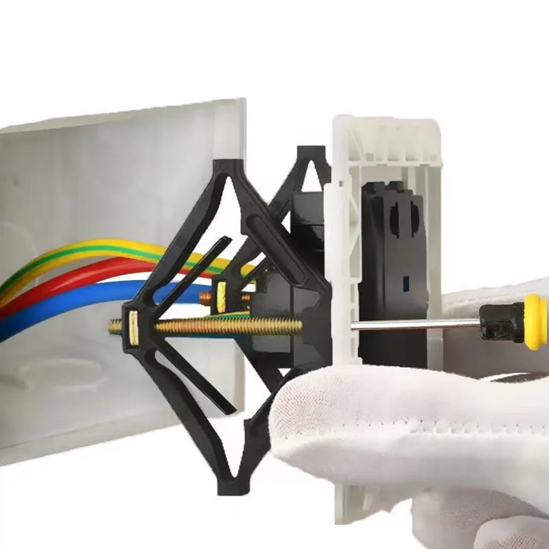 10 Chiếc 86Mm Cassette Hộp Sửa Chữa Vít Công Tắc Cũ Ổ Cắm Hộp Thay Thế Cố Định Treo Tường Hộp Sửa Chữa Hỗ Trợ Cần Thợ Điện phụ Kiện