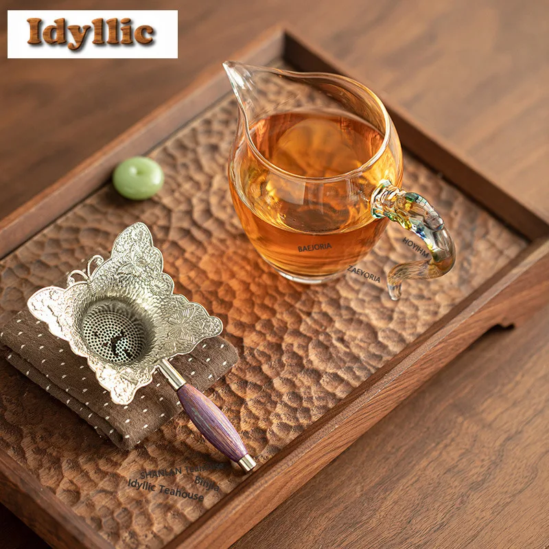 

High Borosilicate Glass Tea Separator Infusor Japanese Tea Strainer Dispenser Tea Maker Tea Filter Teaset Supplies Ornaments Set