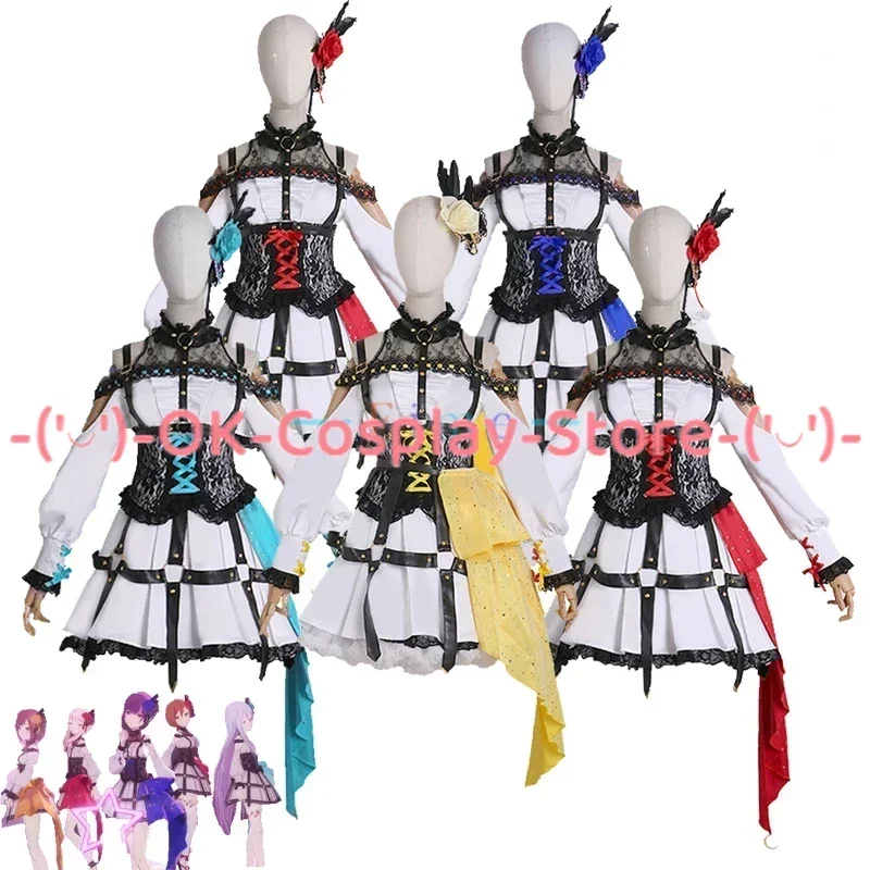 Game Project Sekai Colorful Stage Cosplay Costume Akiyama Mizuki Asahina Mafuyu Yoisaki Kanade Ena Cosplay Dancing Dress