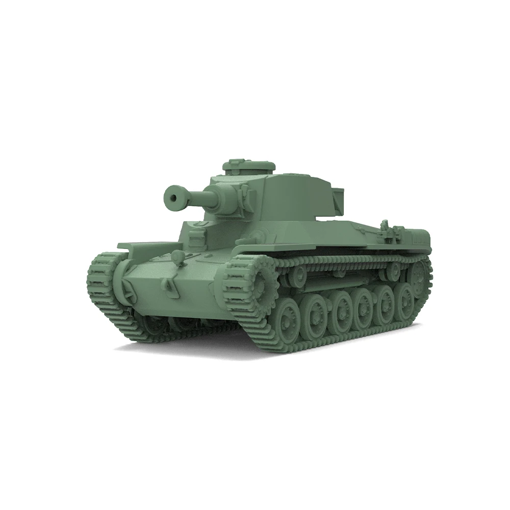 SSMODEL SS821 1/350 1/200 1/700 Military Model Kit Japan Type 97 Chi-Ha Short 12cm Gun Tank Miniature Static Model War Games