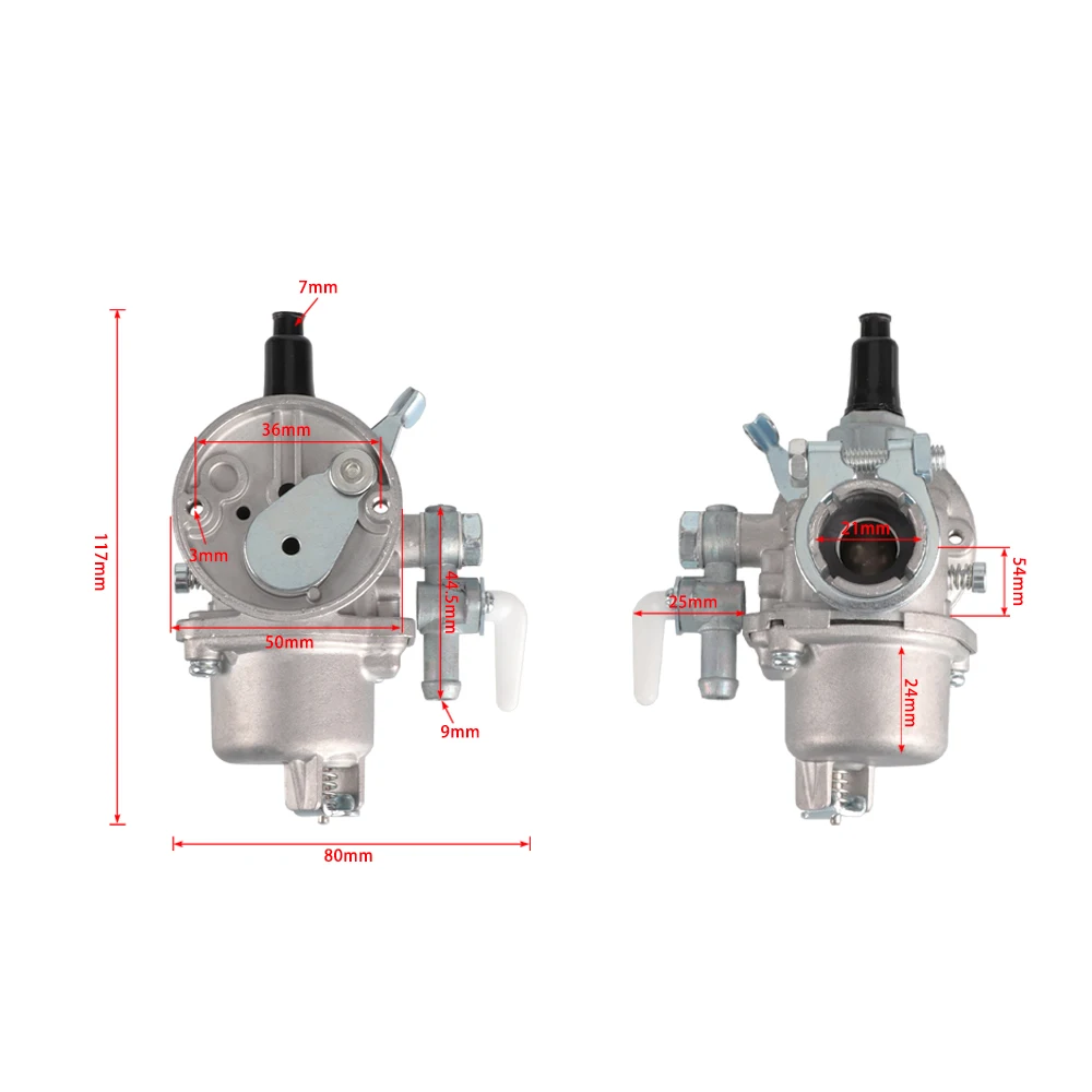 مكربن دراجة نارية للدراجة حفرة الترابية ، قطع غيار موتوركروس ، محرك ثنائي الأشواط ، 40-5 عائم ، CG430 ، ، 43CC ، 52CC ، TL43 ، TB43 ، TU43 ، TL52 ، BG #5