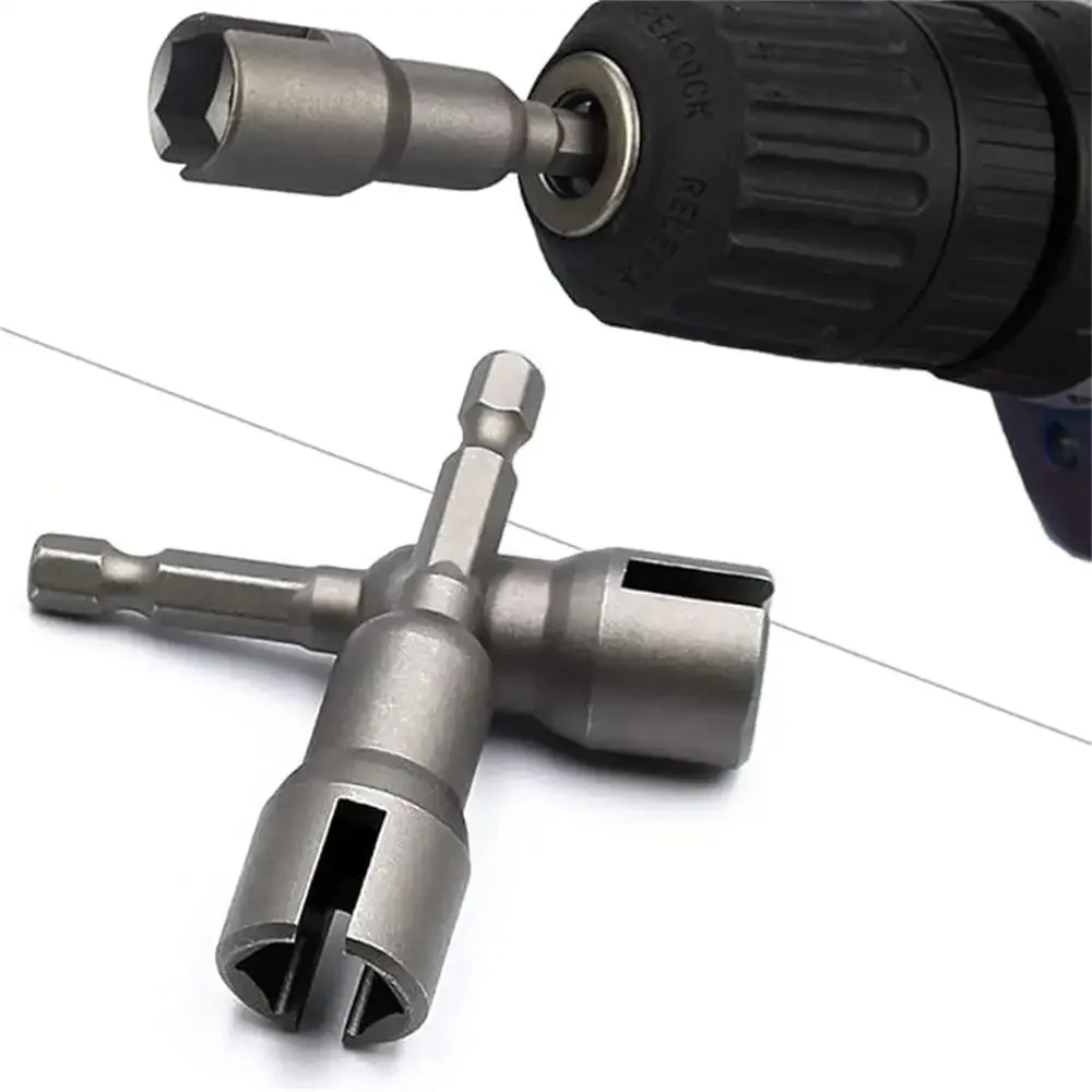 مقبض مفك كهربائي أداة مفتاح الربط اللون الطبيعي مشقوق فراشة ثقب مفتاح بانة الجناح الجوز المقبس أداة 65 مللي متر سداسية