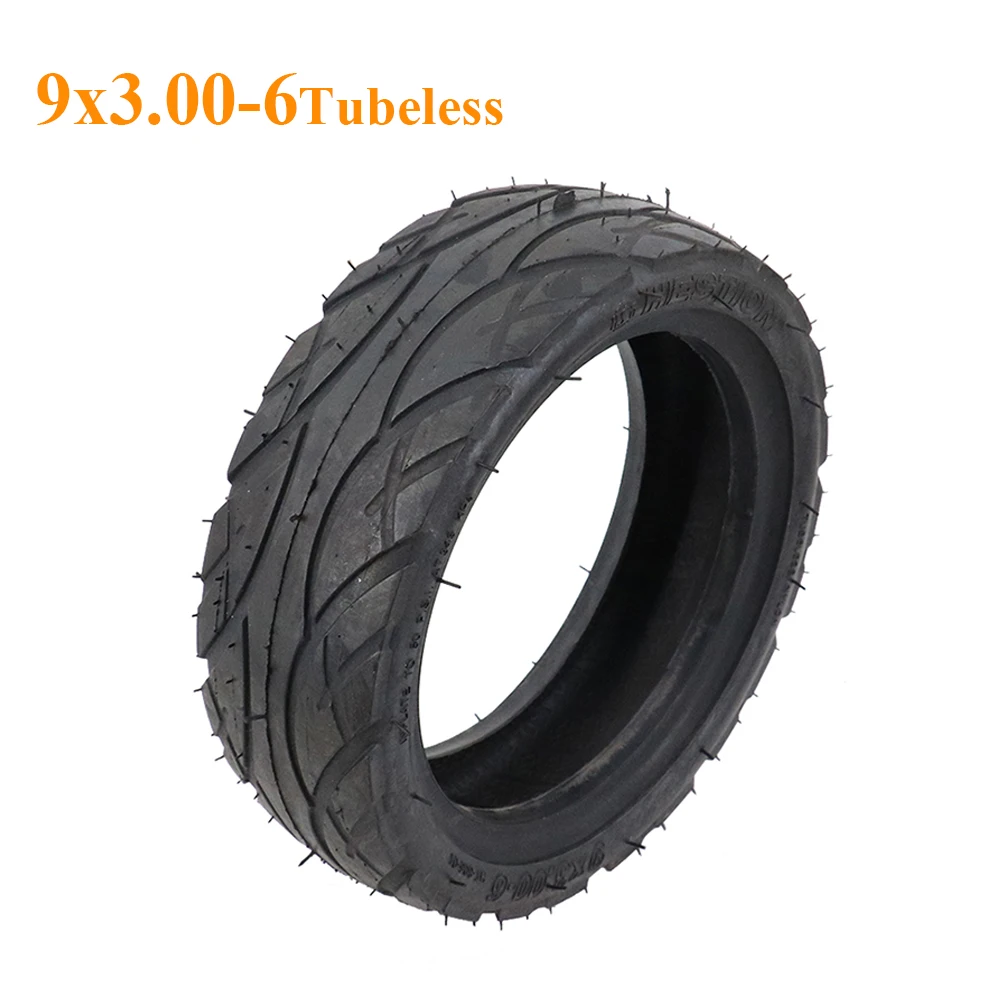 9X3.00-6 Tubeless Tyres 9 Inch 9*3.00-6 Vacuum Road Tires For Electric Scooter 6 Inch Motor Wheel Hub Motorcycle Accessories