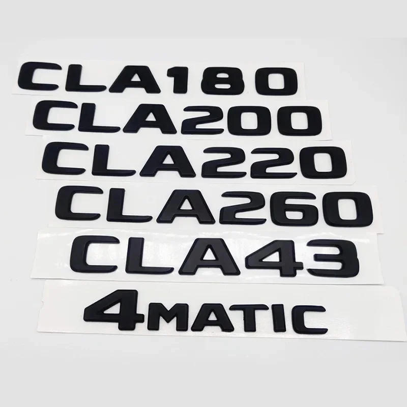 3D ABS Car Sticker Trunk Badge For Mercedes AMG W117 C117 C118 CLA43 CLA45 CLA200 CLA220 CLA 260 4MATIC Emblem Logo Accessories