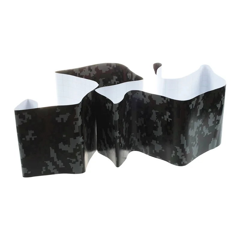 

10 Roll Sticker Carbon Fiber Motorcycle PVC Vinyl Army Sticker CAMO Woodland Camouflage Sticker Black Digital Camouflage