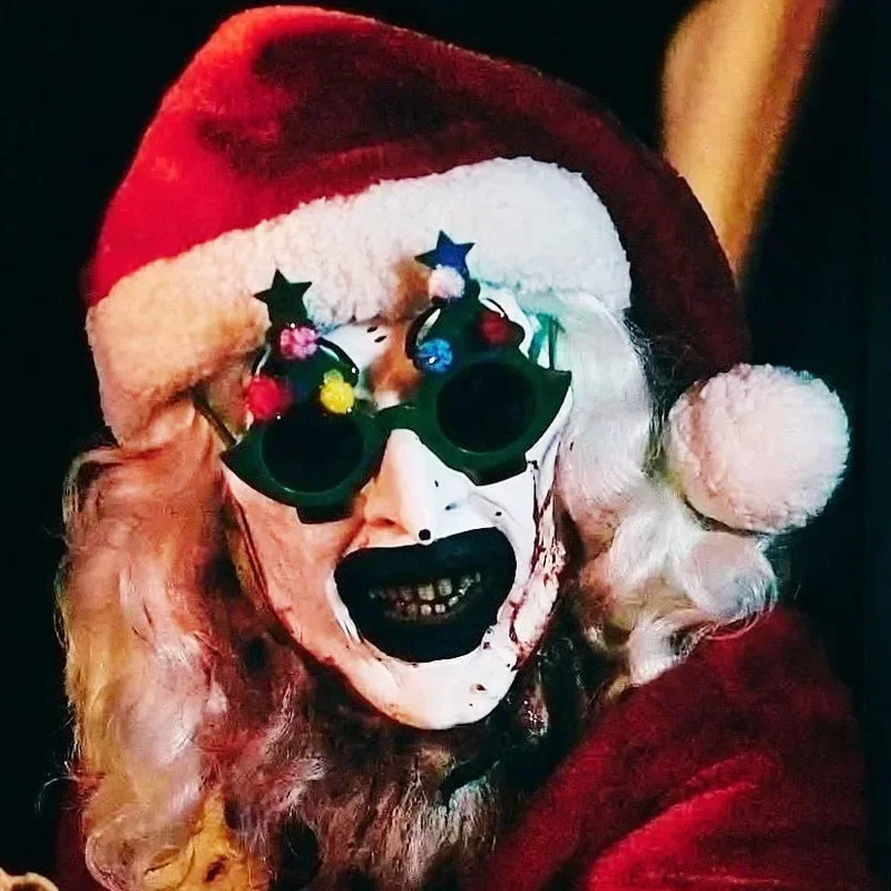 شجرة عيد الميلاد والهالوين المرعب تأثيري للجنسين نظارات ABS إطار نظارات شمسية سوداء نظارات كرنفال لطيف الدعامة #1