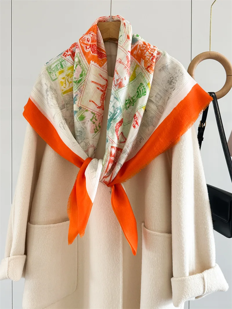 Echarpes-longues-de-luxe-en-cachemire-a-pompons-pour-femme-accessoires-de-sac-et-de-cou-grands-chales-pashmina-cadeau-de-noel-200cm