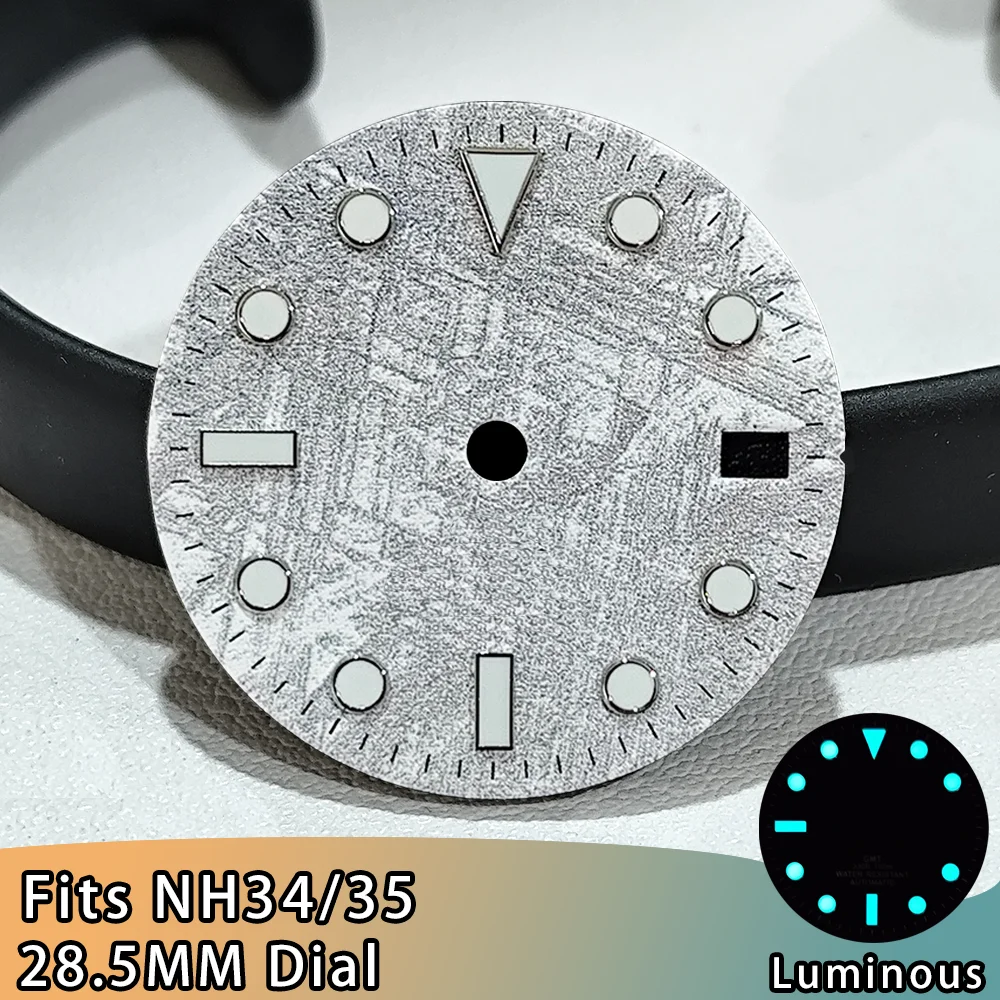 Customized Logo Dial For NH35 SUB Watch Dials 28.5mm Dials BGW9 Blue Luminous Single Calendar Multi-color Watches NH34 Dials