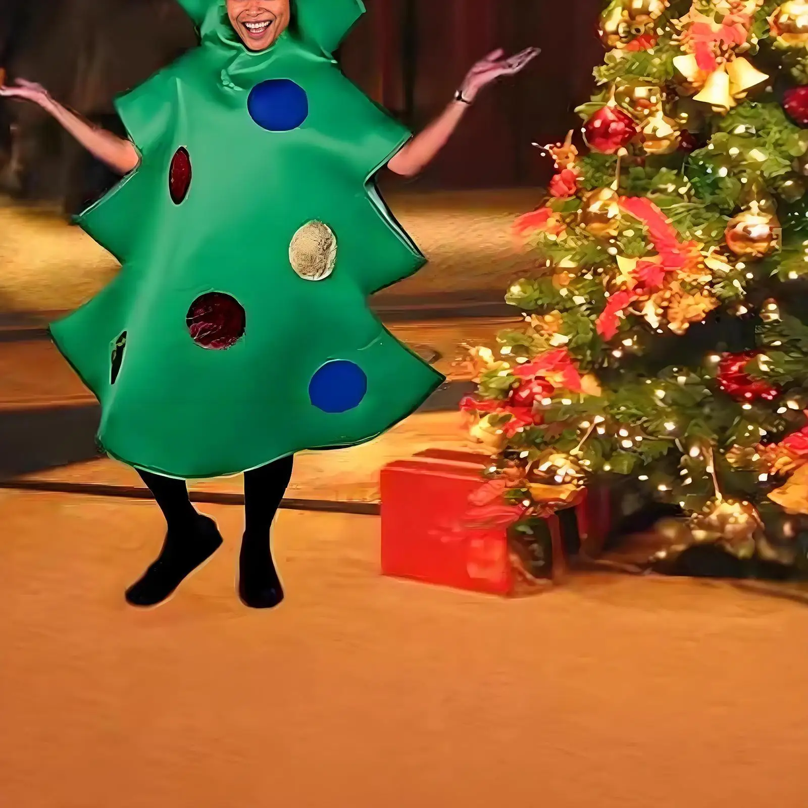 

Портативный комбинезон-костюм «Рождественская елка» для праздничного маскарада в стиле мультфильма