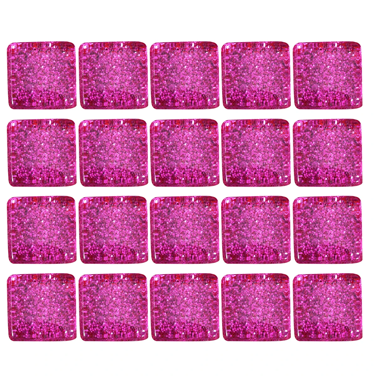 

200 G Mosaic Tiles for Crafts Glitter Handmaking DIY Rosy Crystal Child