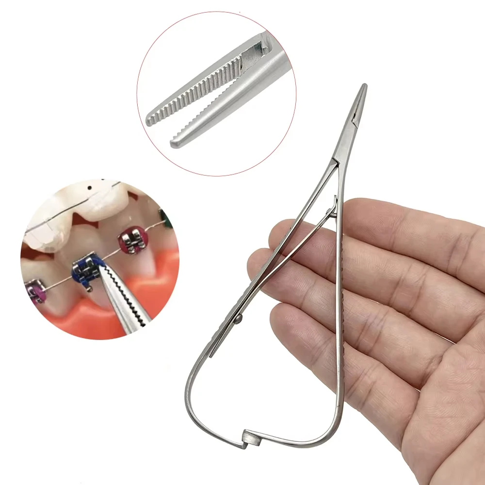 

Dental Orthodontic Elastic Ligature Ties Ligation Rings for Braces & Wire Fixing Tool Mathieu Forceps