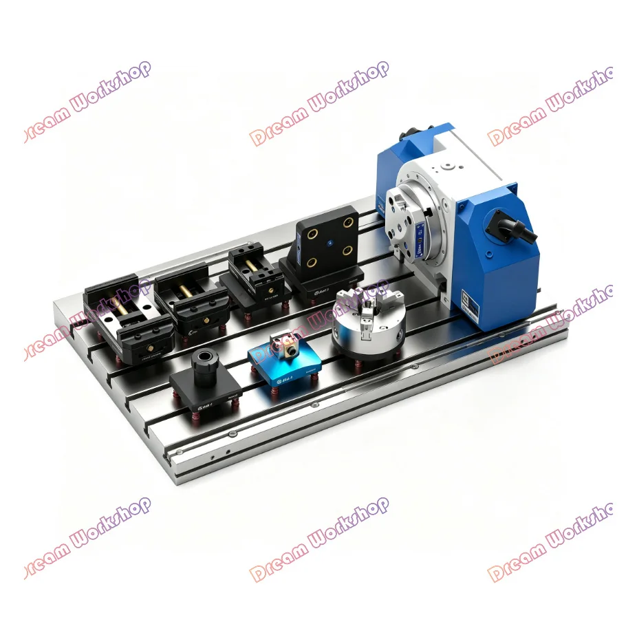 Dovetail clamp CNC machine tool fixture zero-point quick-change fixture concentric DM50 hardened stainless steel dovetail clamp
