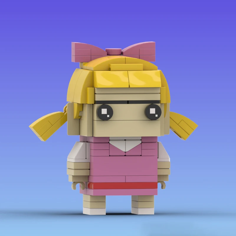 MOC Japanischer Anime-Film Actionfigur Bausteine Arnolds Mini-Puppenmodell Kinder-Puzzle-Bausatz Spielzeug Geburtstagsgeschenk Dekoration – Detail 2