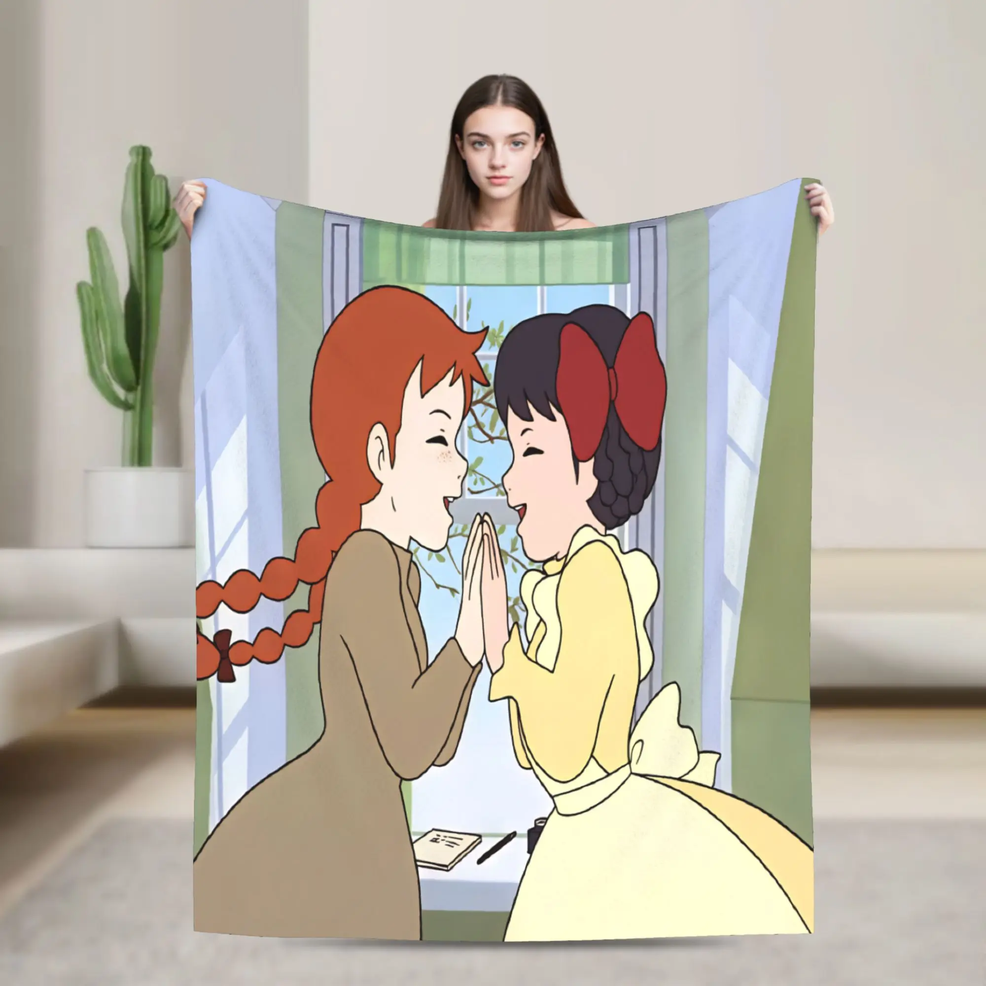 Super Soft Blankets Travel Anne of Green Gables  Bedding Throws  Flannel Bedspread For Bedroom Funny Sofa Bed Cover