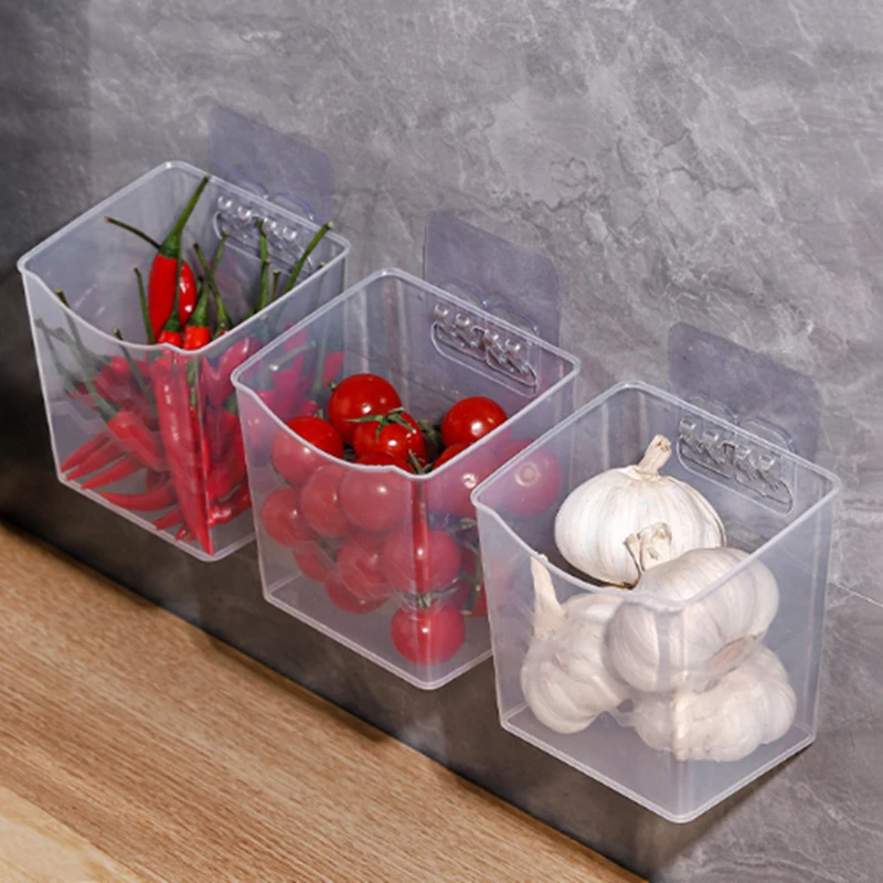 Storage Basket Kitchen Ginger Garlic Wall Hanging Basket Storage Box Kitchen Storage Organizer