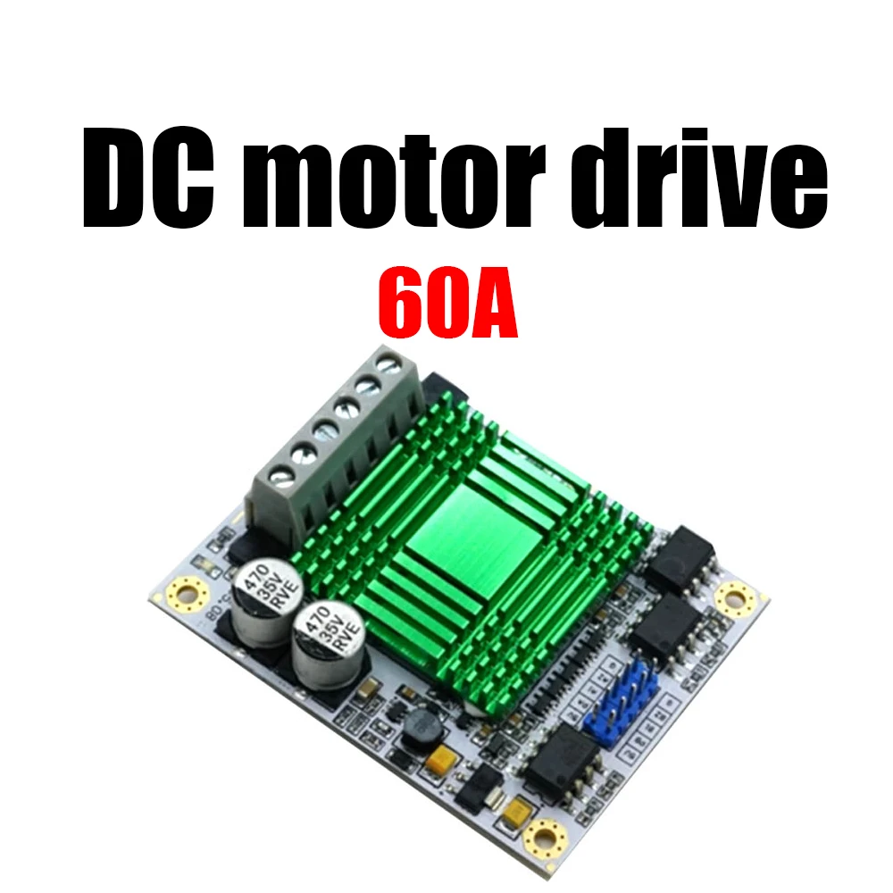 Placa do Módulo de Acionamento do Motor dc de Canal Duplo H-bridge Isolamento Optoacoplador Alta Potência Plc dc 12v24v 60a