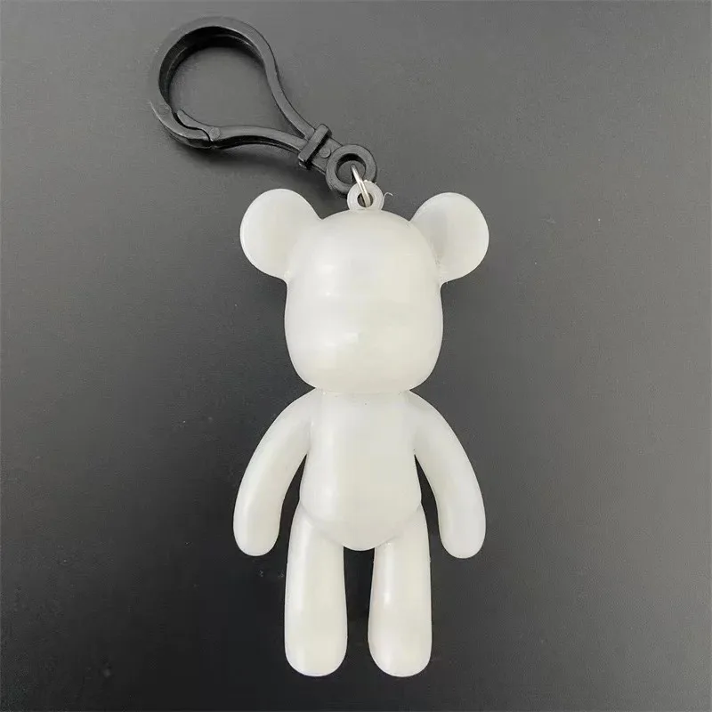 24pcs DIY Painted Bear Handmade Set Gloomy Bear POPOBE White Blank Mold Vinly Toys for Kid Medicom Toys