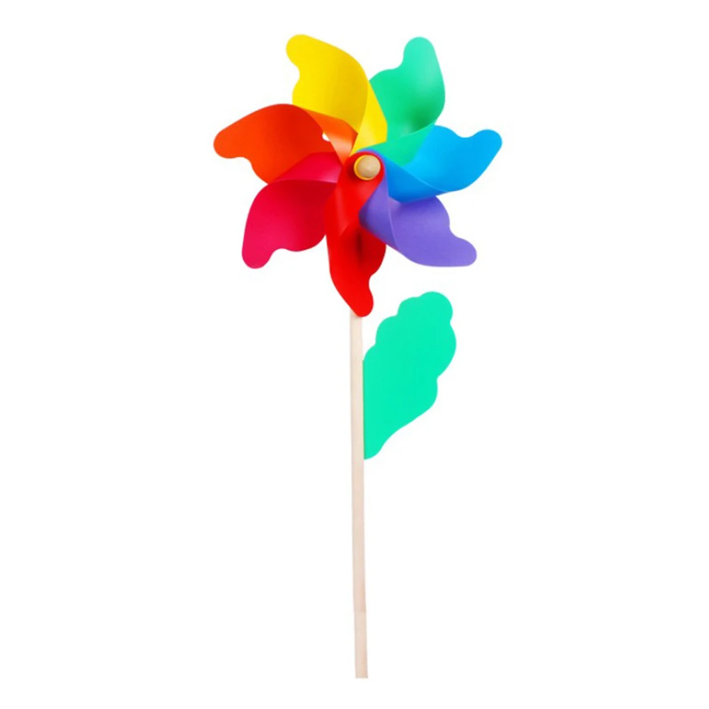 

plastic pinwheel dot small windmill toy plastic rainbow pinwheel colorful diy windmill