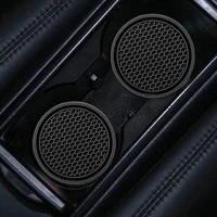 2pcs Black Car Auto Cup Holder Anti Slip Insert Coasters Pads Interior Accessories Universal Fits Perfectly For Most Cups 3