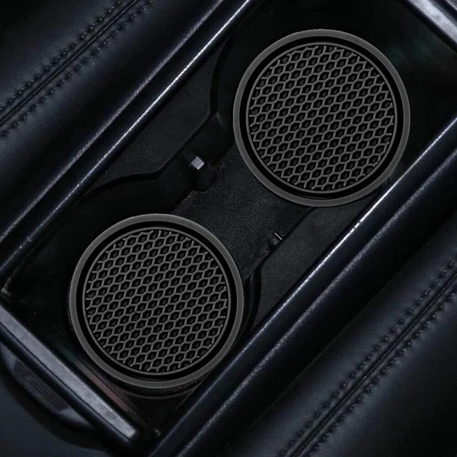2pcs Black Car Auto Cup Holder Anti Slip Insert Coasters Pads Interior Accessories Universal Fits Perfectly For Most Cups 3 2pcs Black Car Auto Cup Holder Anti Slip Insert Coasters Pads Interior Accessories Universal Fits Perfectly For Most Cups 3