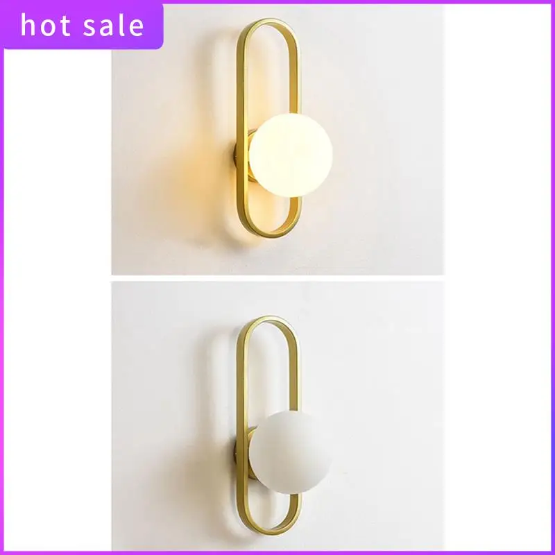 

A26I-Wall Lamp Bedside Lamp Modern Background Wall Lamp Medieval Globe Wall Lamp (Without Light)