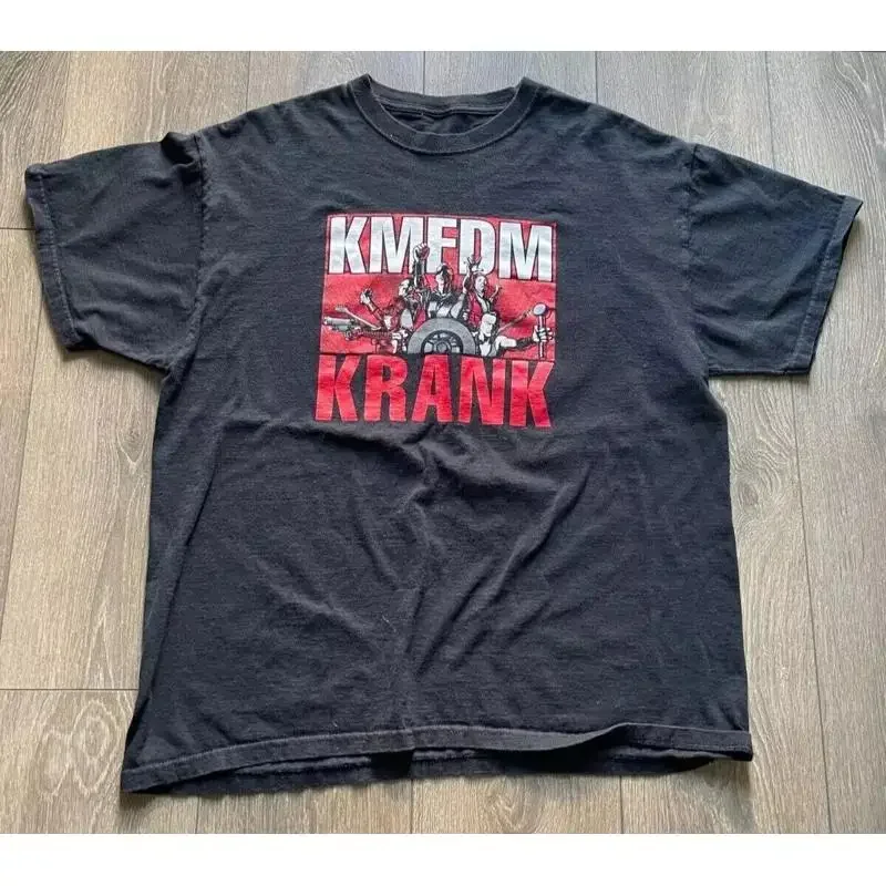 Vintage Kmfdm Band Concert T Shirt Black Cotton All Size S To 5Xl