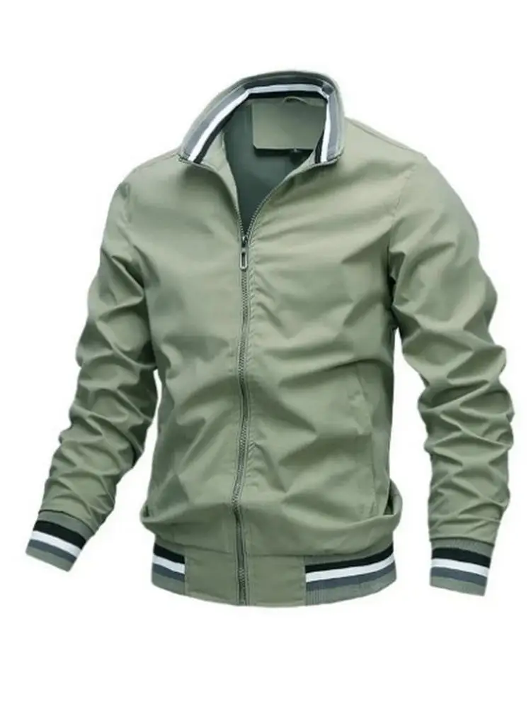 Heren Windjack Wit Casual Jack Mode Heren Outdoor Waterdichte Sportjas Lente Zomer Bomberjack Heren Kleding