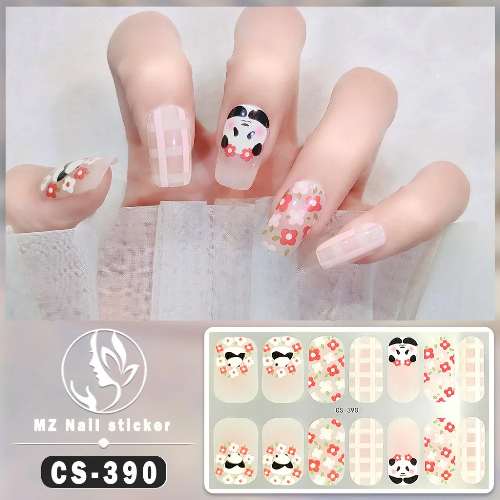 Waterproof French Nail Decals 3D Nails Polish Wraps No Damage to Nails Nail Art Sticker Nail Art Gel Nail Stickers Set Salon