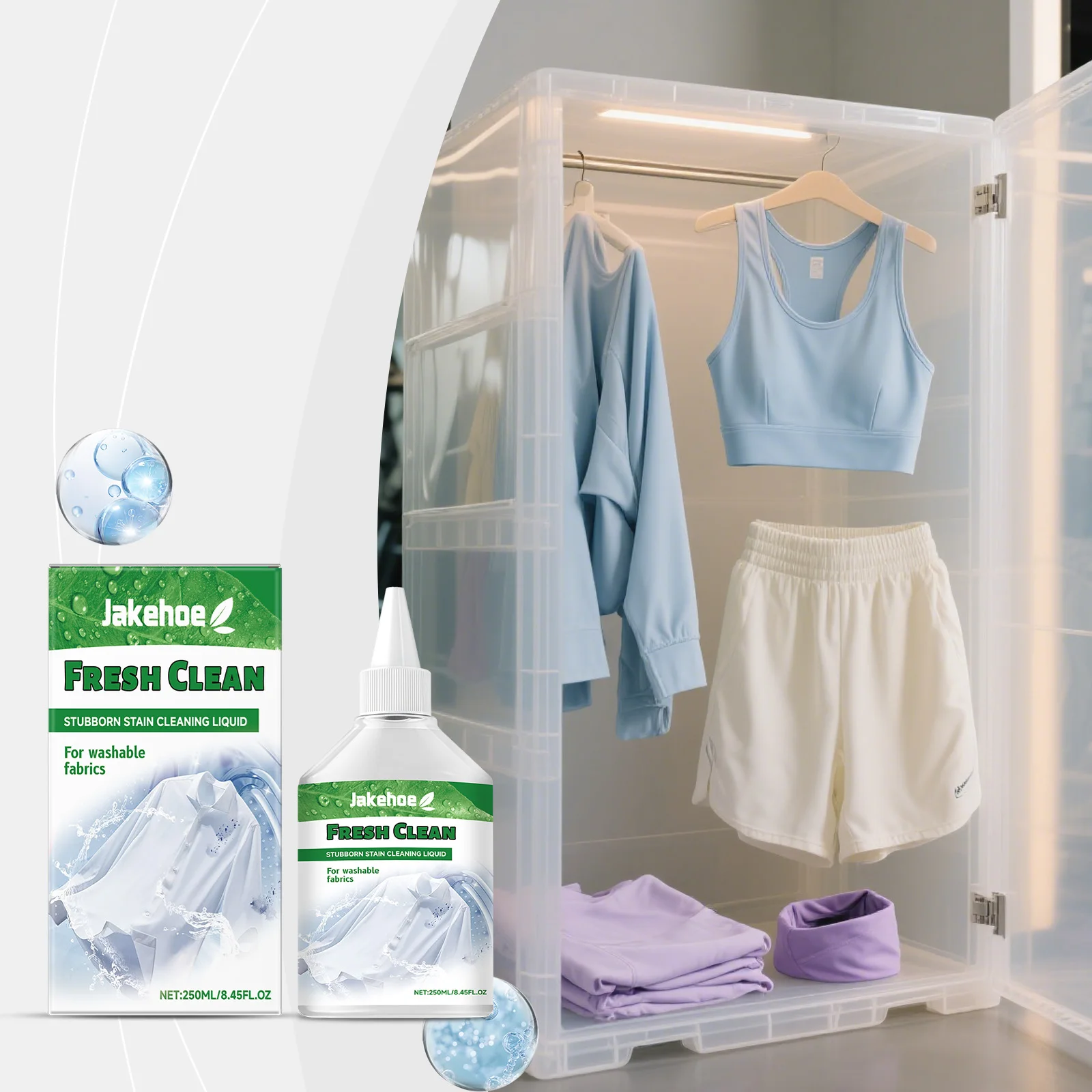 

Clothing Stain Remover-Suitable for Washable Fabrics,for Cleaning Stubborn Stains on Clothes, and Making Them Renewed and Clean