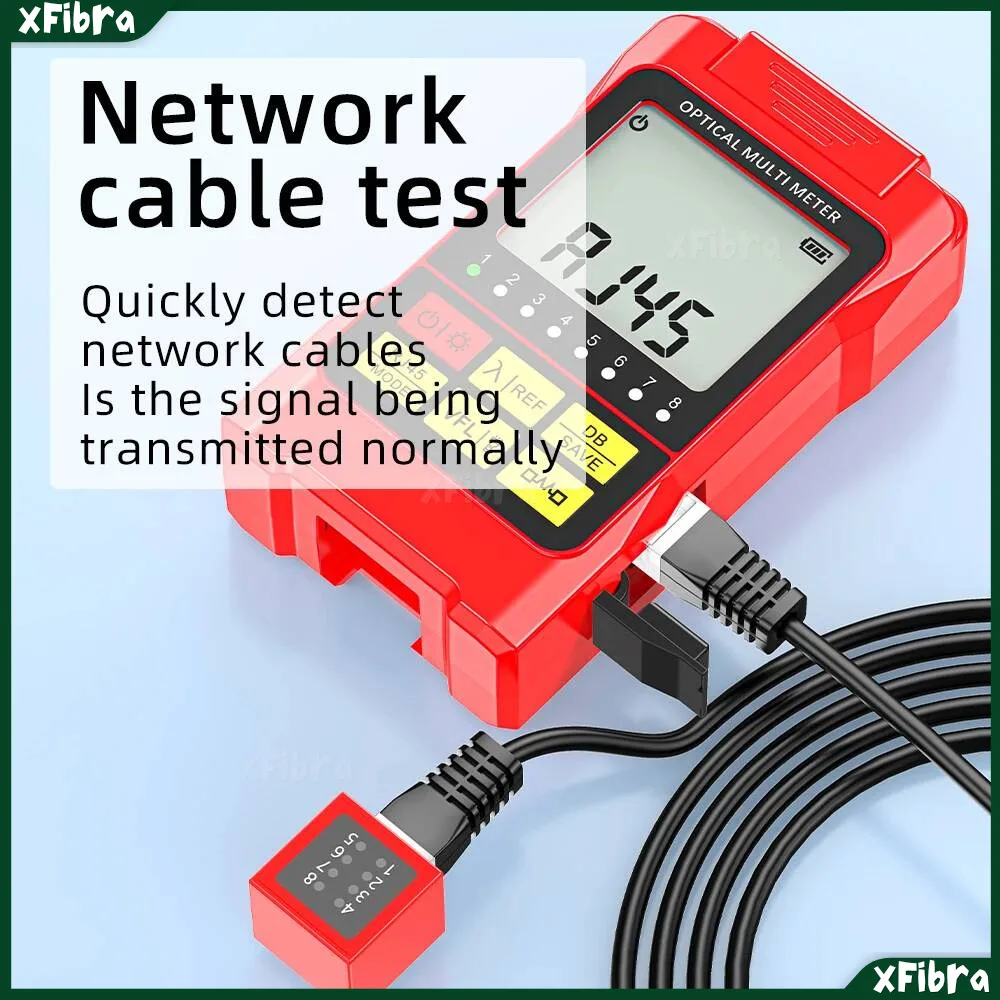 

4-in-1 Mini Optical Power Meter -70~+10dBm Rechargeable RJ45 Cable Line Finder