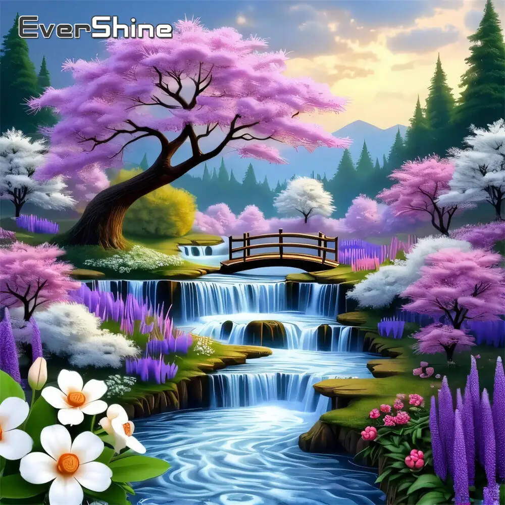 Evershine Diamant-Gemälde, Gänseblümchen, bunt, Acryl, Bastelbedarf, Diamant-Mosaik, DIY-Stickerei, Kindergeschenk