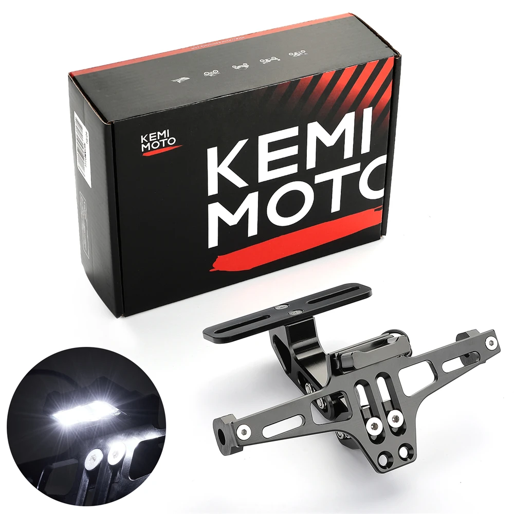 Motorrad Kennzeichenhalter Fender Eliminator Universal Motorrad Tail Tidy Motorrad Nummer Kennzeichenhalter Halterung – Detail 13