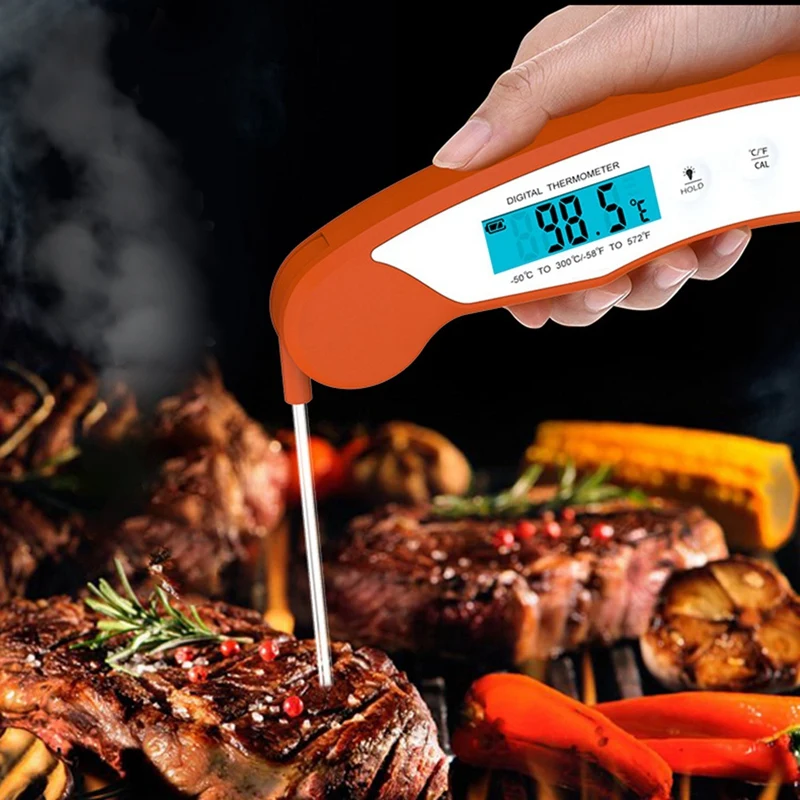 Termometro digitale impermeabile per carne per barbecue termometro digitale istantaneo per cucinare Grill Smoker Kitchen Oven