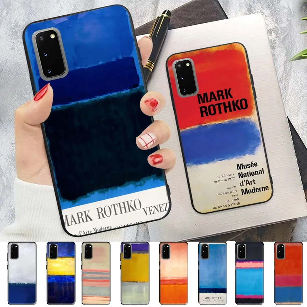 Rothko Abstract Colorful Tin Signs Phone Case For Samsung S 9 10 20 21 22 23 30 23 24 plus lite Ultra FE S10lite Fundas