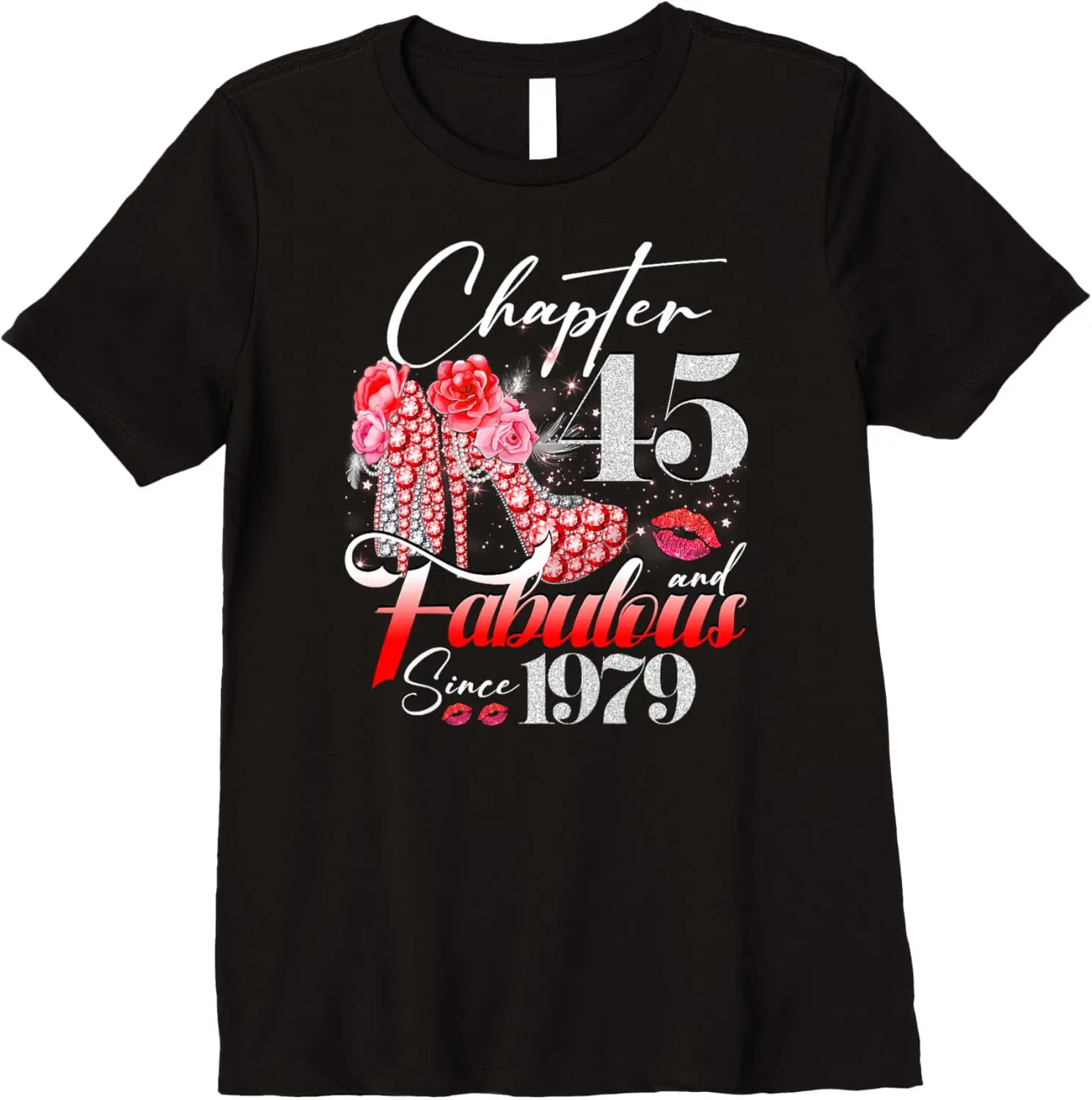 Chapter 45 Fabulous Since 1979 45th Birthday Queen Diamond Premium T-Shirt