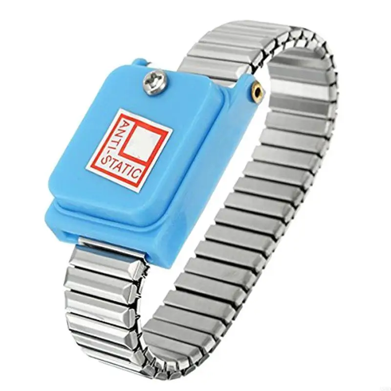 A9BD Adjustable Anti-static Wrist Strap ESD Wristband Metal Anti-static Bracelet