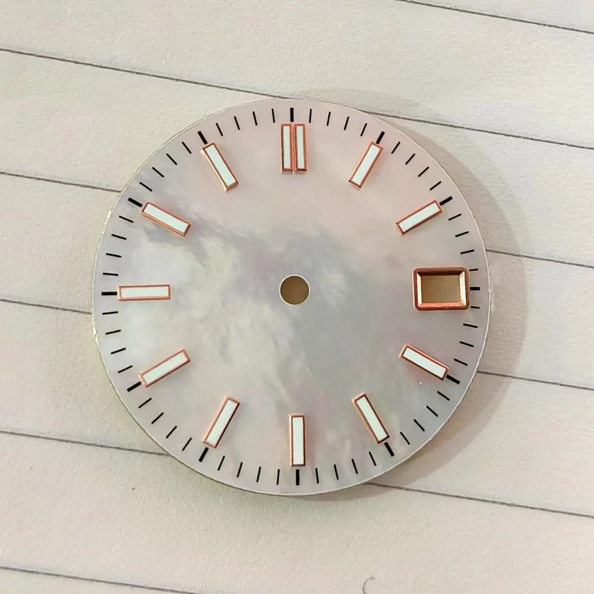 Watch Part 28.5MM Green Luminous Shell Dial Fit nh35 Automatic Movement