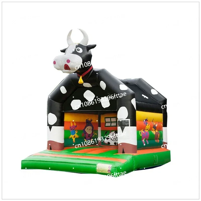 

Inflatable Bouncing House with Slide Cow Style Inflatable Toy for Fun Playground High Quality PVC Inflatable Bounce Castle