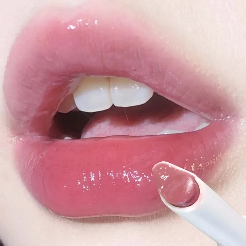 Thin Tube Jelly Lipstick Korean Makeup Lasting Moisturizing Lip Care Improve Dryness Hydrating Water Glossy Lip Gloss Cosmetic