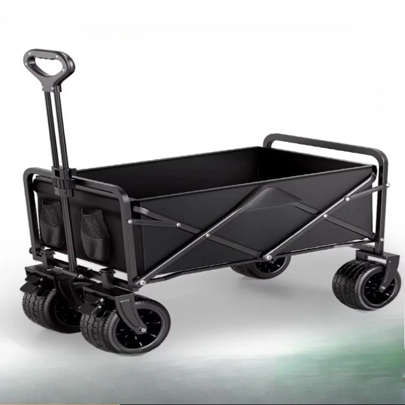 

Camper trolley camp trailer outdoor foldable camping trolley picnic cart children can lie down