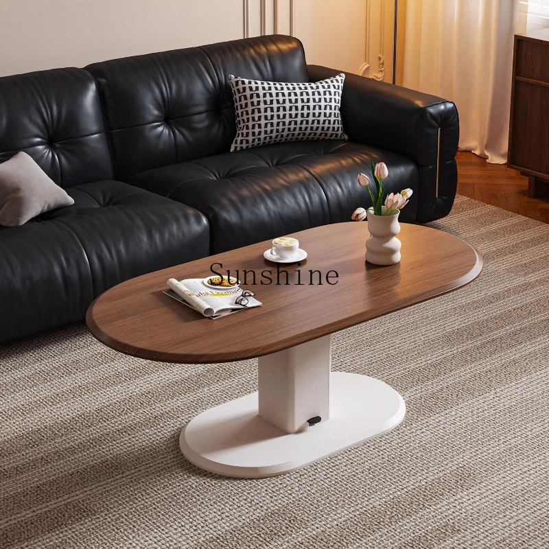

Living room household medieval style modern simple rock slab tea table
