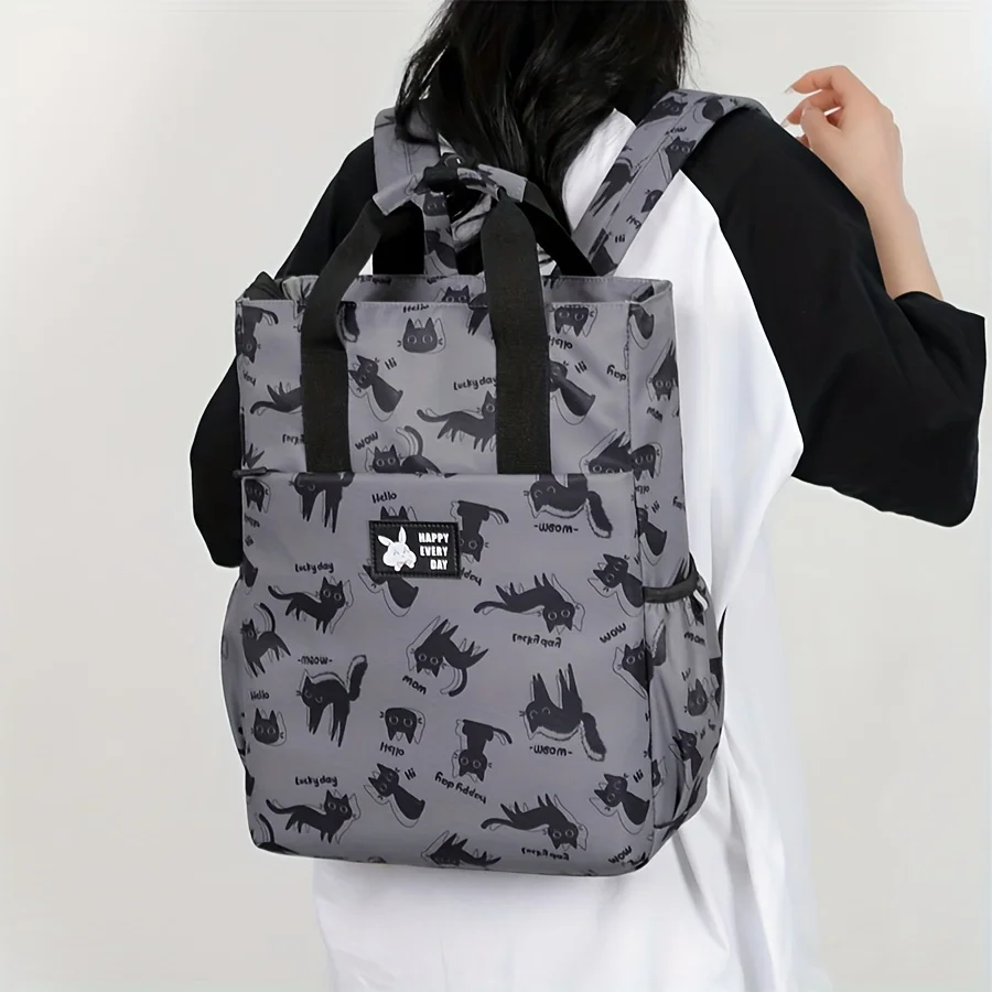 Mochila de dibujos animados de negocios de 15,6 pulgadas, bolsa de viaje para conferencias, mochila escolar para estudiantes, bolsa multifuncional para ordenador portátil, mochilas