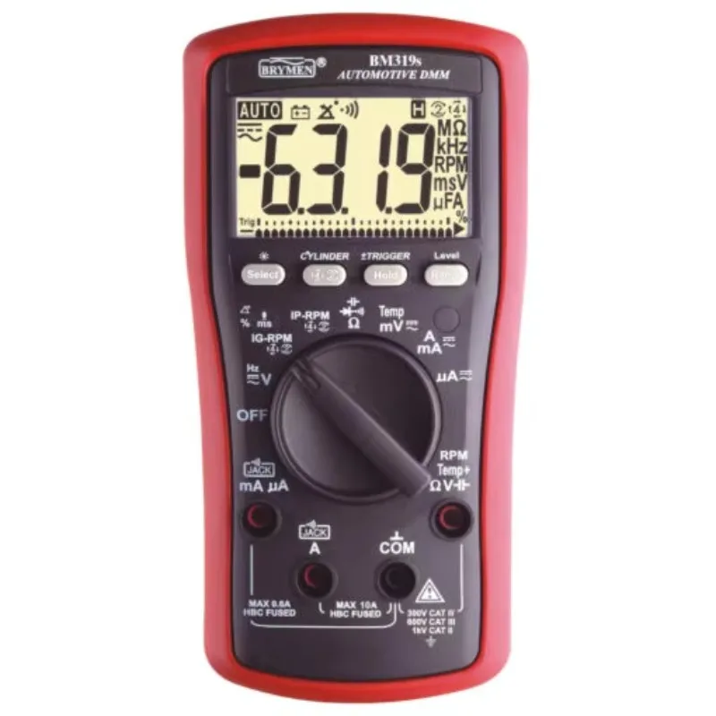 Automotive Digital Multimeter High Precision AC DC Voltage Current Resistance Continuity Electrical Testing Tool