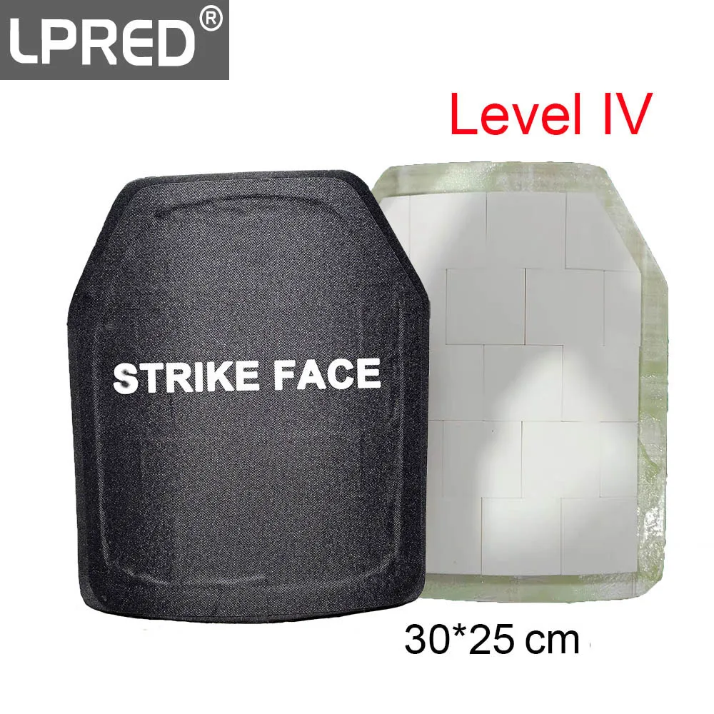 Clearance 2 Pcs 10x12 Inch Ballistic Plate Bulletproof Panel NIJ level 4 IV Alumina & PE Stand Alone Light Weight Body Armor